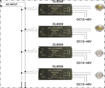 DALI Signal&Push Dim Dimming 1CH LED DALI Dimmer 48V