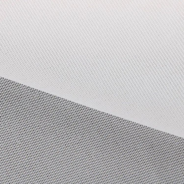 100% Polyester Microfiber Fusible Tricot Interlining Fabric Warp Knitting