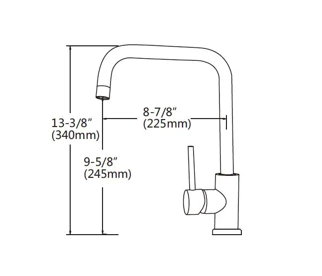 Haijun Trading Company Watermark Single Handle Spray Kitchen Sink Faucets