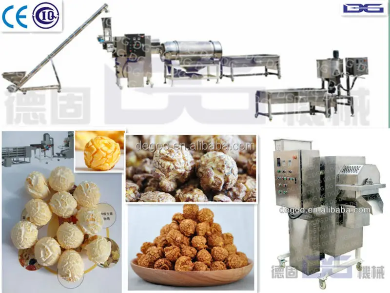 automatic grain/corn kernels /maize popping equipment machine for sale