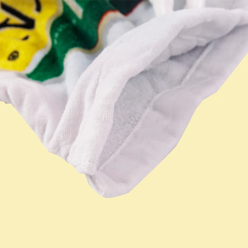 Promotion custom size cotton beach towel bag with logo printed