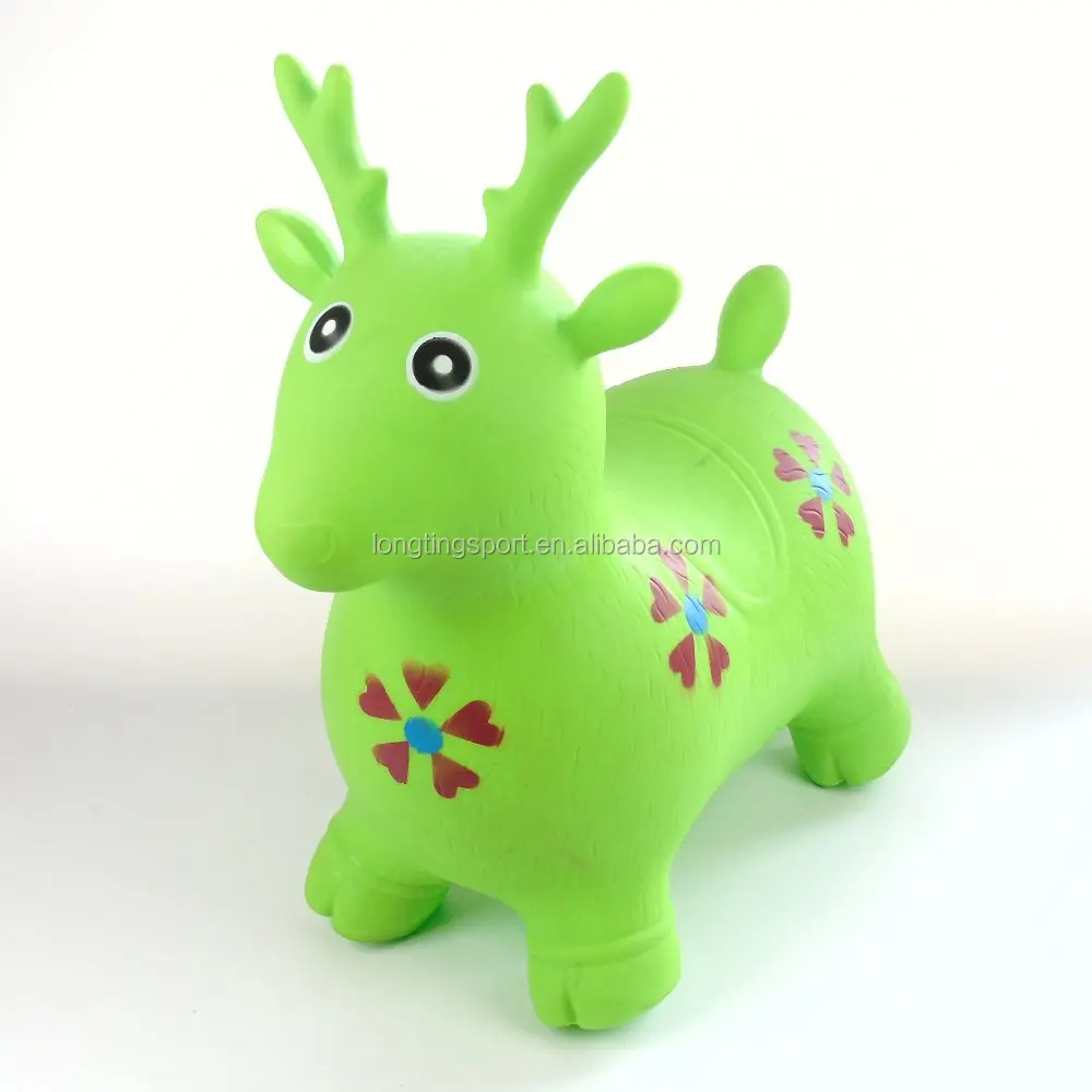 
Kids inflatable bouncing deer animal jumping toys for children Inflatable toy ride on horse 