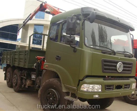 dongfeng 6x6 off road 4ton knuckle sany new truck crane