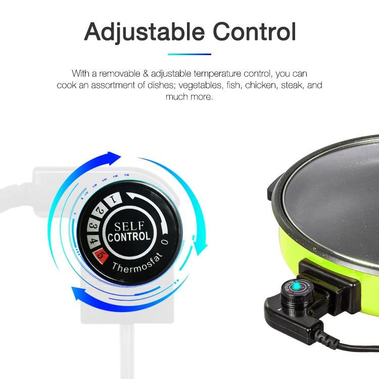 Andong thermostat system 42cm cooking pan with 4cm depth