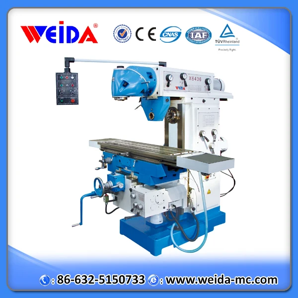 X6436A CE vertical and horizontal small universal milling machine