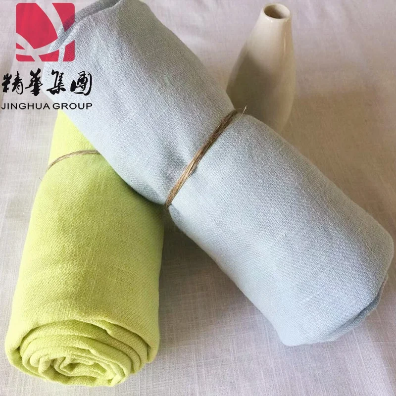 
wholesale 100% pure ramie Twill fabric 8X8 45x40 with slub 