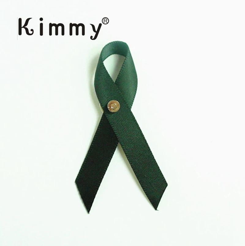 Black Funeral / Memorial ribbons with pin  Brooch