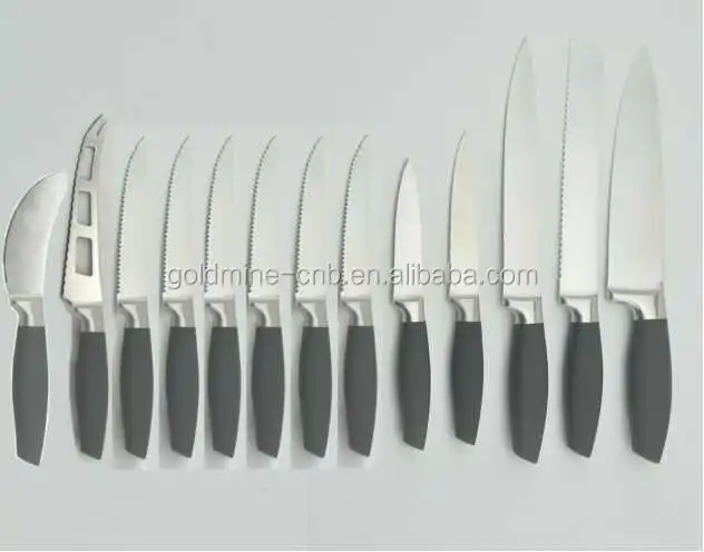 
Hot selling 13 pcs stainless steel knife set 