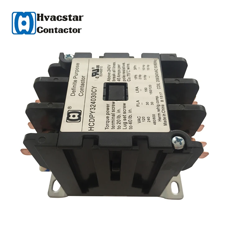 CE утвержден кондиционер hcdp серии 240 В 20A контактор 3-Полюсные