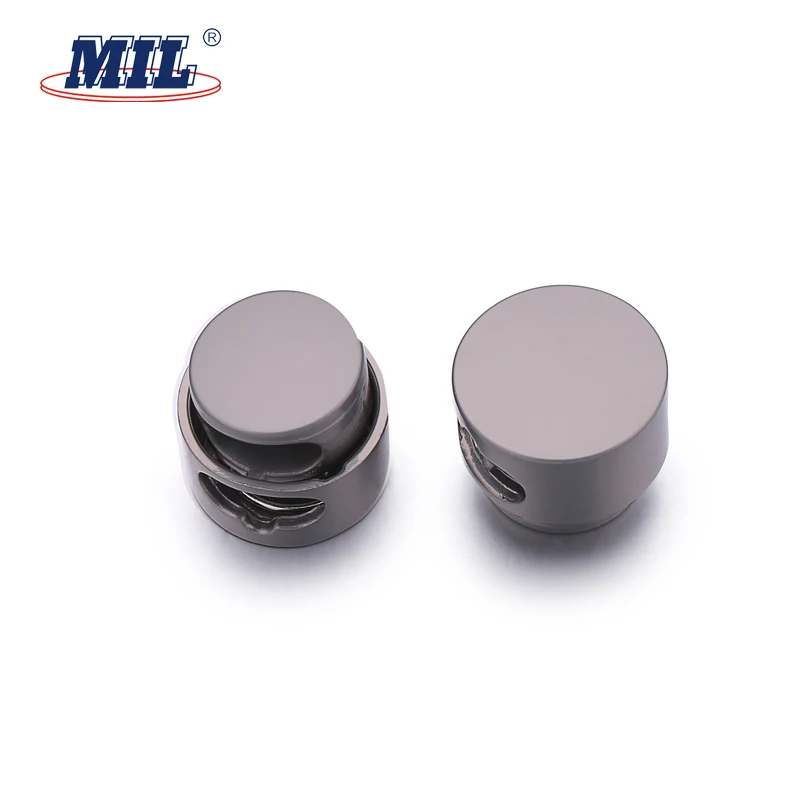 High Quality Round Metal Adjustable Spring Cord Lock Stopper For Clothes