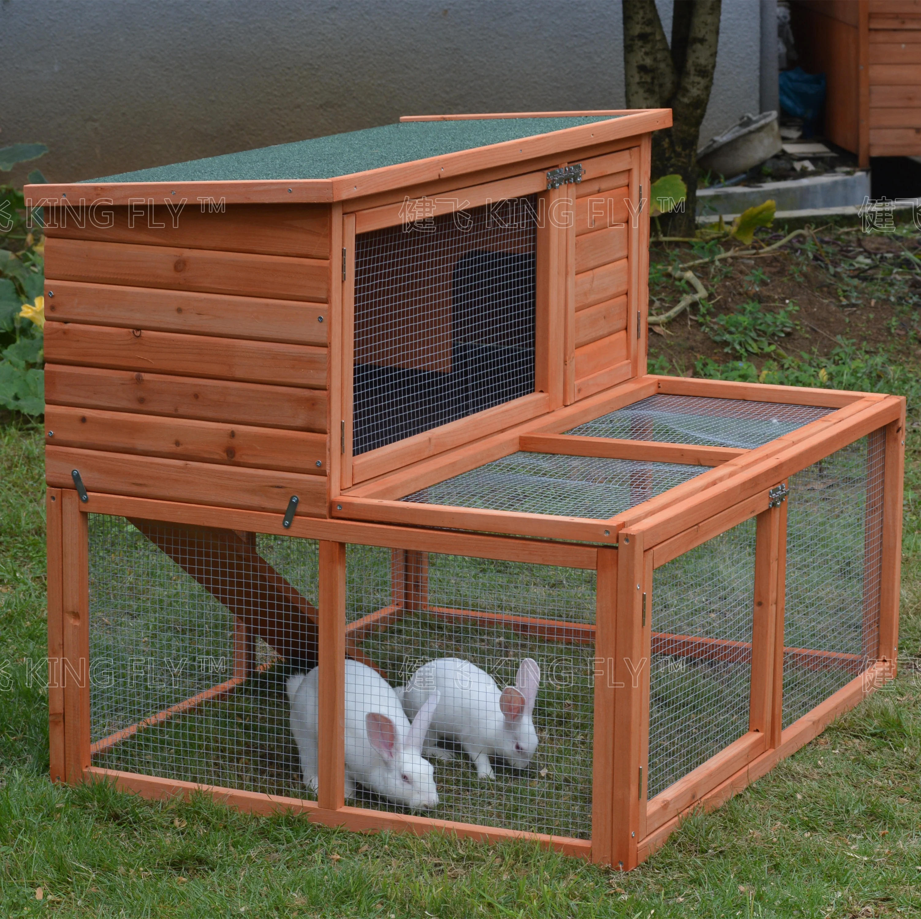 High quality new style large wooden house rabbit cage