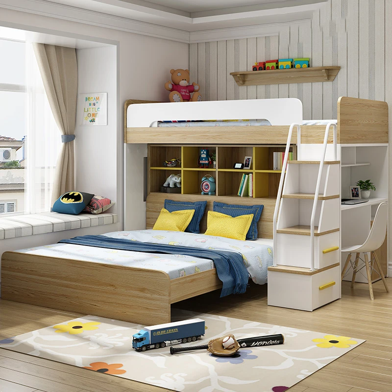 Modern Melamine MDF/Particle Board Bunk Bed for Adult and Children