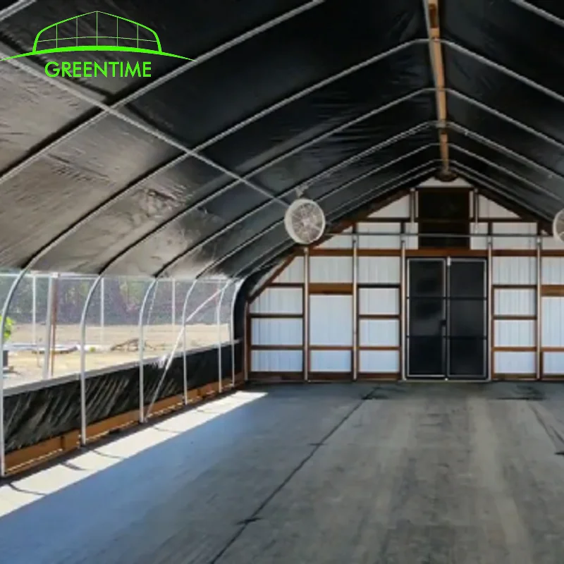 Hoop House Light Deprivation Blackout Greenhouse / Agricultural Greenhouse