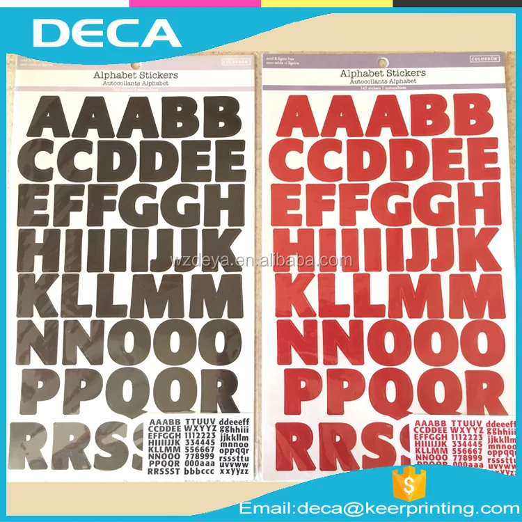 Custom Scrapbooking Letters Alphabet Stickers