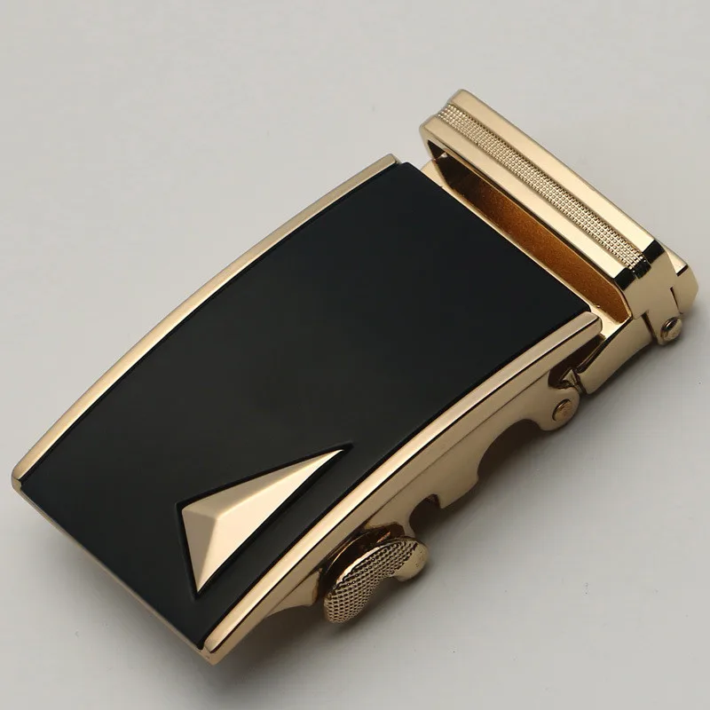 Пряжка из нержавеющей стали с золотым покрытием для мужского делового релаксационного автоматического ремня