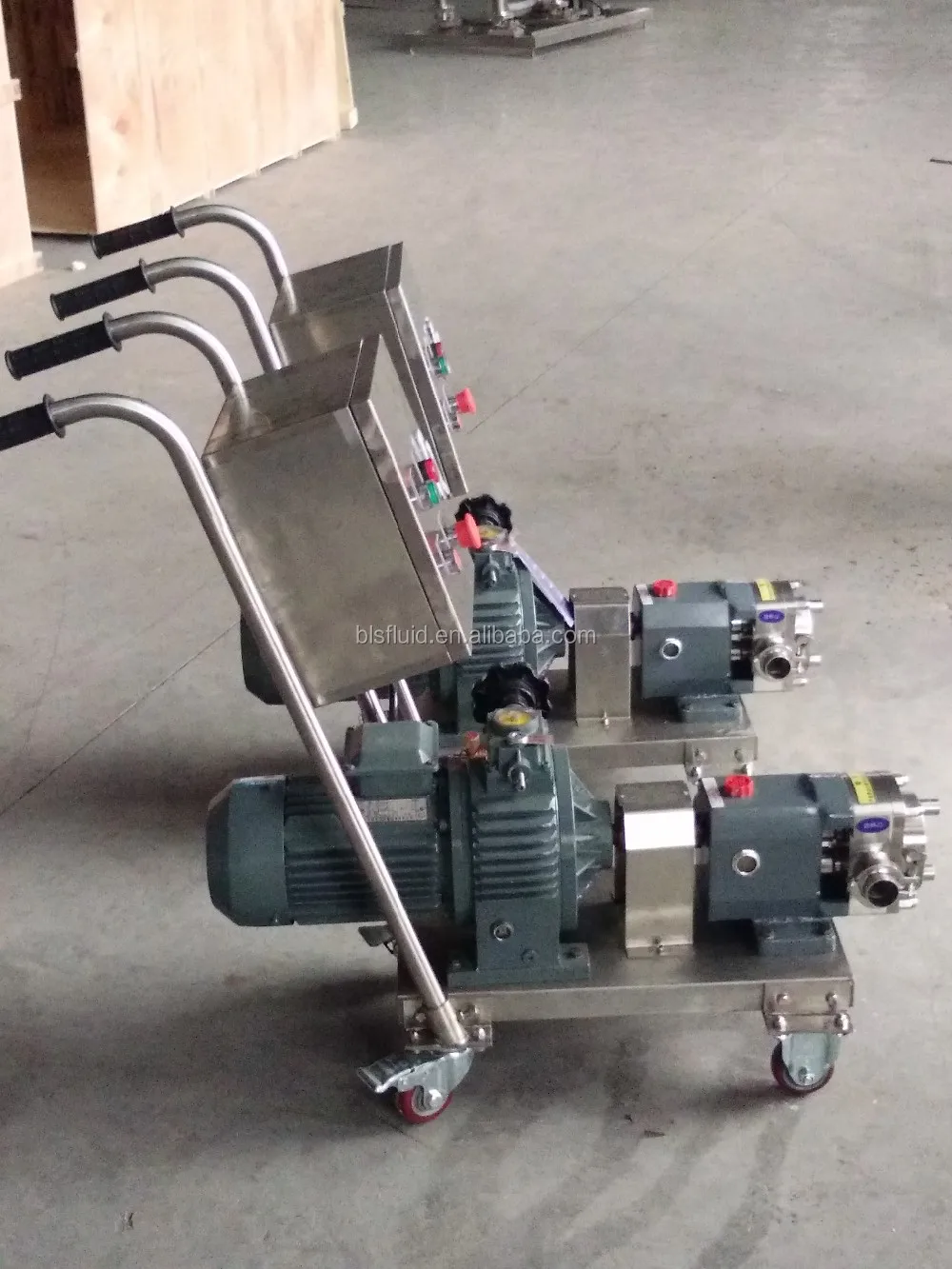 Ротационный лопастной насос из нержавеющей стали с переменной скоростью для промышленных пасты жиров смазок и