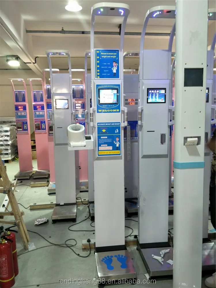 pharmacy height and weight machine with Blood pressure , body fat and temperature