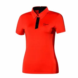 2019 Latest Women golf clothes white navy red ladies sport t-shirts custom polo golf shirts