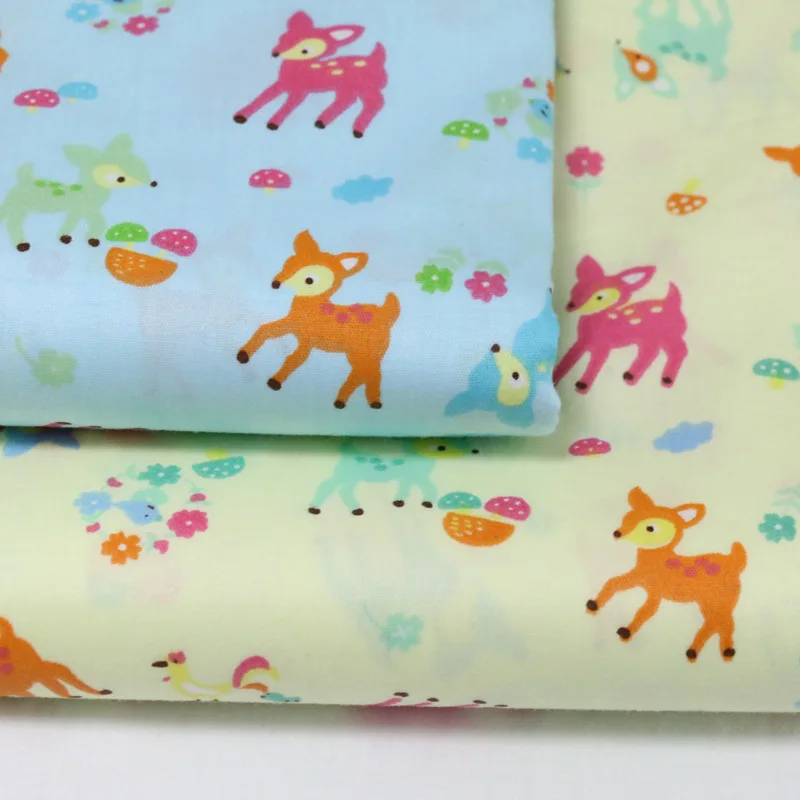 Cartoon design egyptian cotton 200TC bed sheet fabric for baby