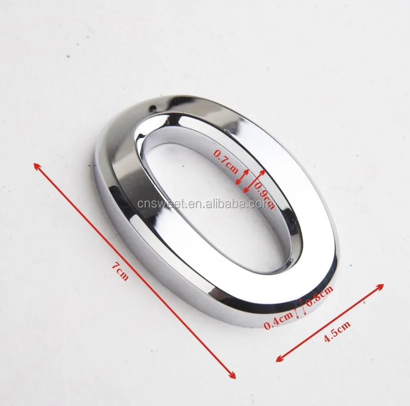 
Car decoration letters plastic chrome badge adhesive tapes car stickers 
