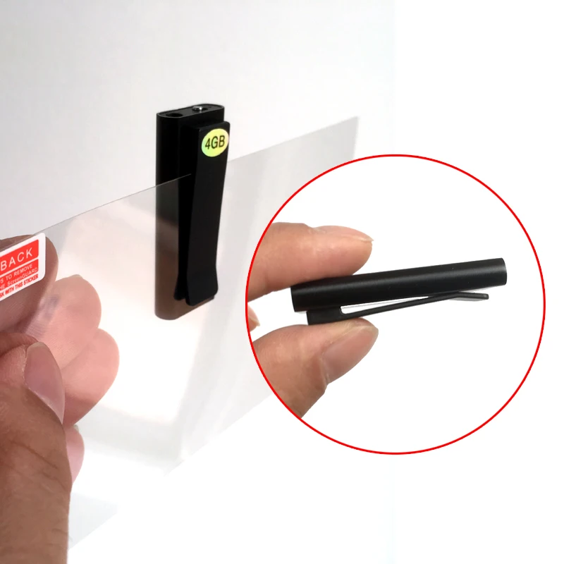 Hot Mini Clip USB Pen 8GB Voice Activated Digital Audio Voice Recorder Mp3 50hours Recording (DW-Q50)
