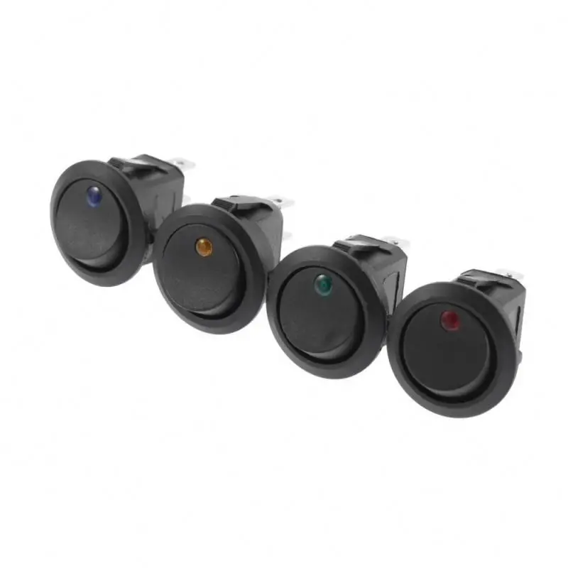 
Led Dot Light 12V Car Auto Boat Round Rocker ON/OFF Toggle SPST Switch Truck 