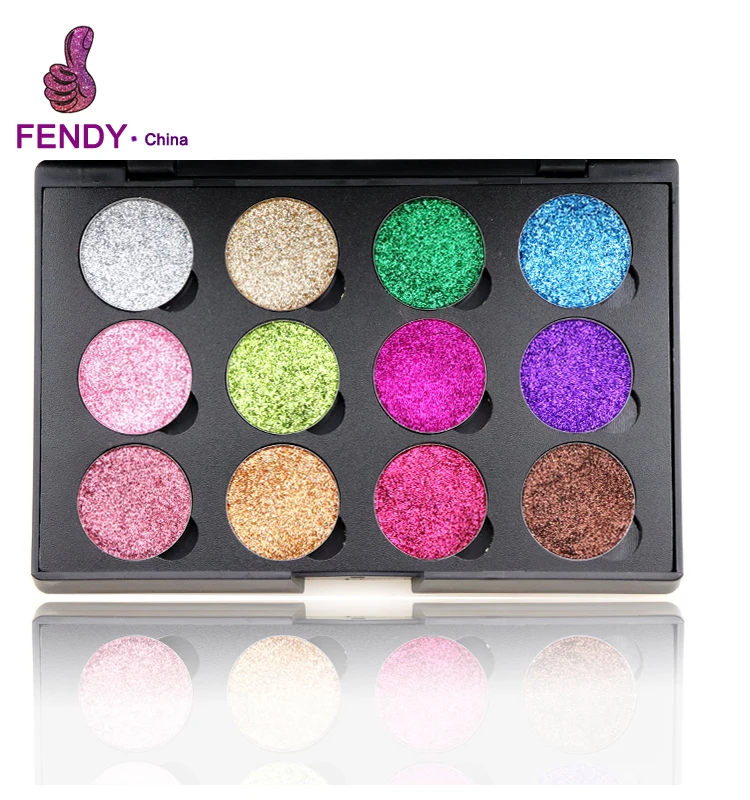 New product pressed glitter eyeshadow palette magnetic pressed glitter eyeshadow DIY private label palette