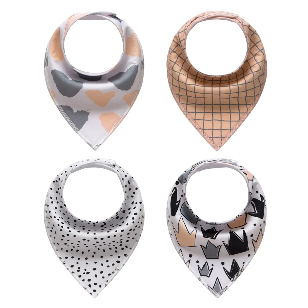 
2021 new arrival BSCI manufacturer baby teething organic drool bibs 