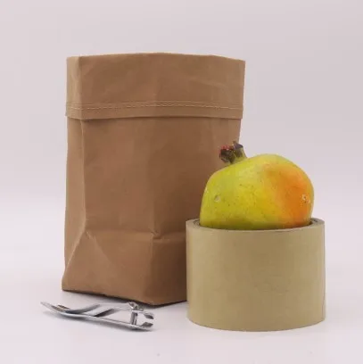 
Reusable Washable Kraft Paper Container For Tool ,Grocery ,Food ,Toy Box Bulk Sell Vintage Style paper bag 