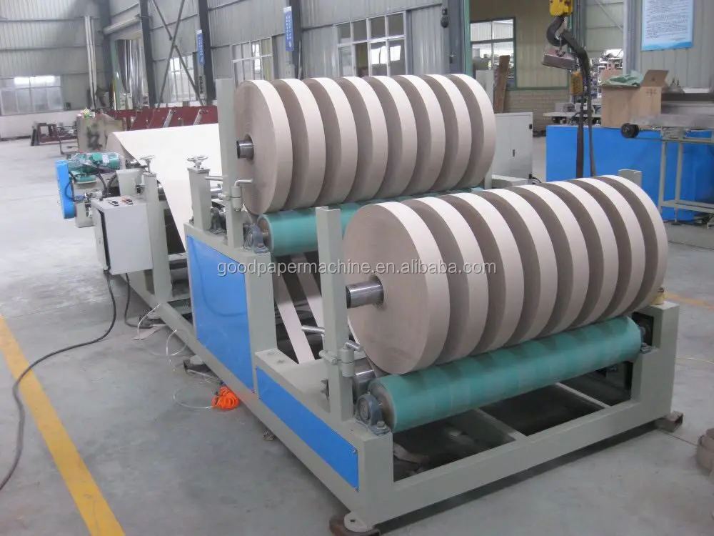 Automatic kraft tissue roll slitting craft paper core winding machine