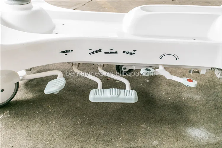 BR-TS1 Hydraulic hospital stretcher with wheels dimensions and gurney