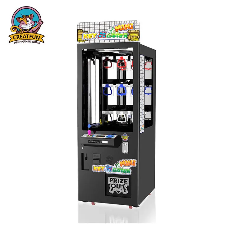 Nice quality coin operated toy game black vending machine master key