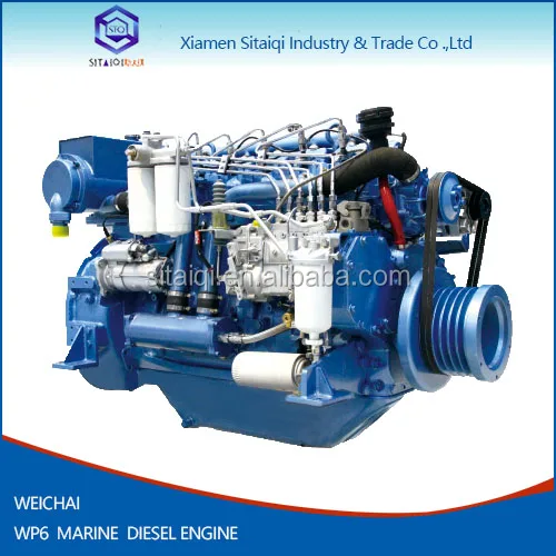 Weichai Deutz WP6 Series Marine Diesel Engine with gearbox 122hp-185hp