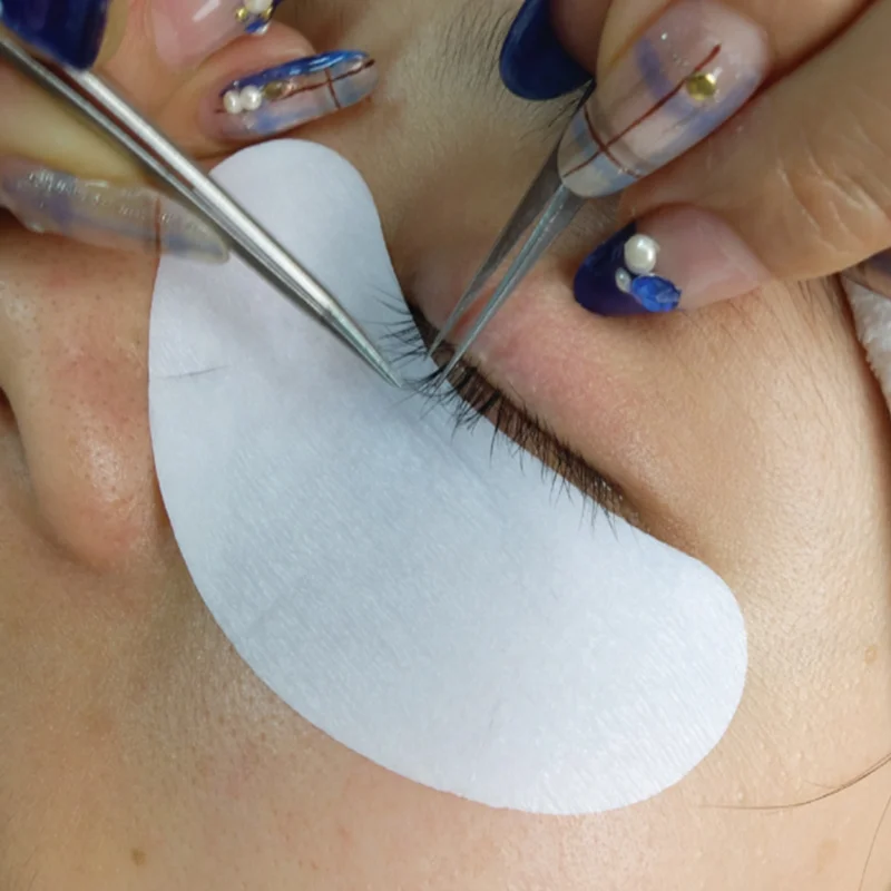 Comfy Curved Shape Lint Free Gel Under Eye Pad Patch For Eyelash Extension