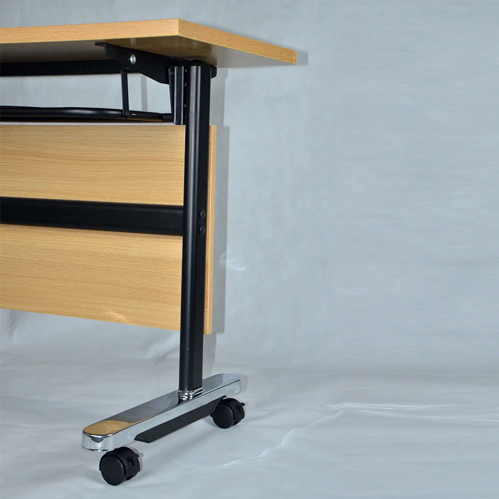 Wooden Folding Office Desk School Modern Conference Training Foldable Table