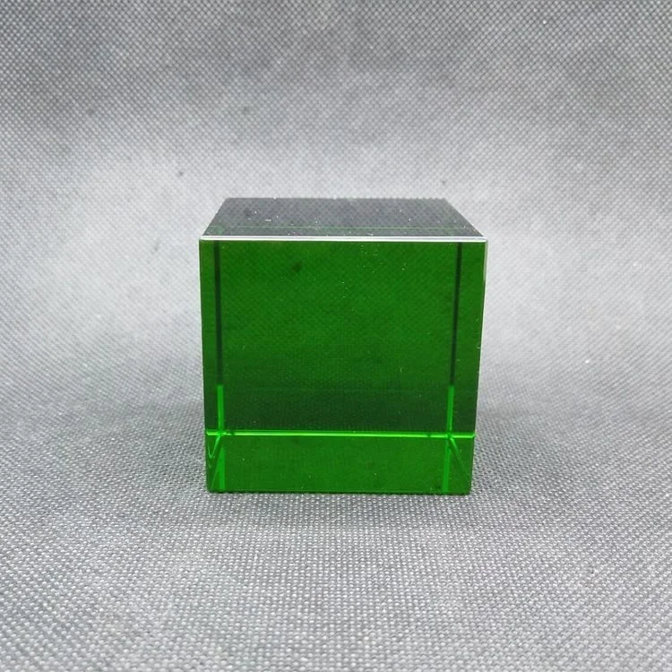 Honor of crystal K9 Blank Crystal Cube Black Glass Block For Customer Design Engraving