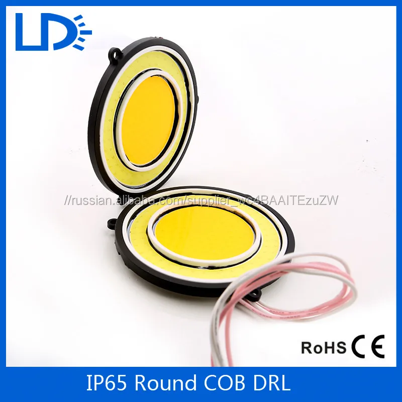 Универсальный авто drl гибкие СВЕТОДИОДНЫЕ Фары Дневного Света COB День Огни Мягкая DRL, Пригодный Для Honda Toyota VW