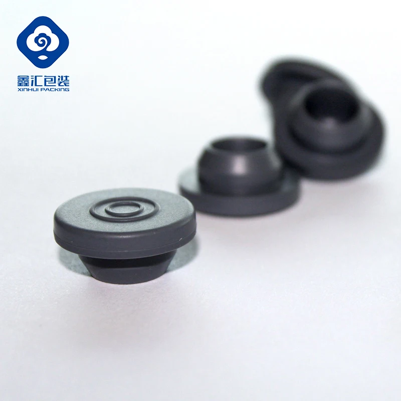 
20mm pharmaceutical grey butyl rubber stopper for infusion bottle 
