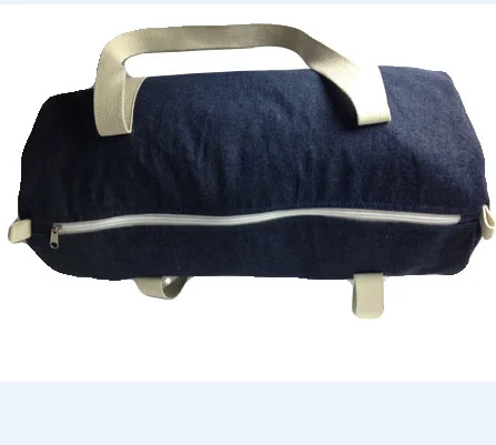 Denim Canvas Cotton Duffel Bag Gym BagBarrel round bag for Unisex [30Litres]