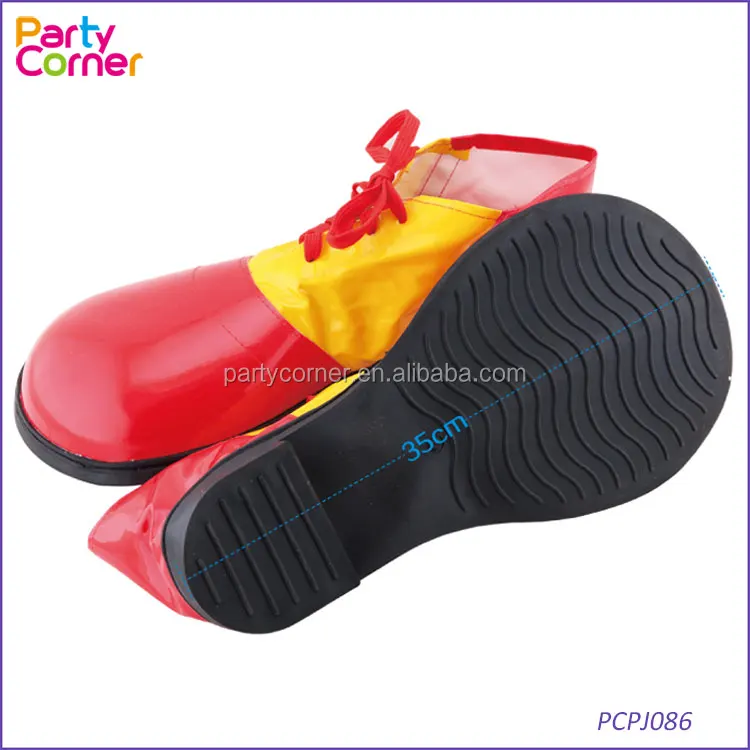 Masquerade costume accessories clown shoes clown dress up PVC big round shoes exaggerated clown shoes