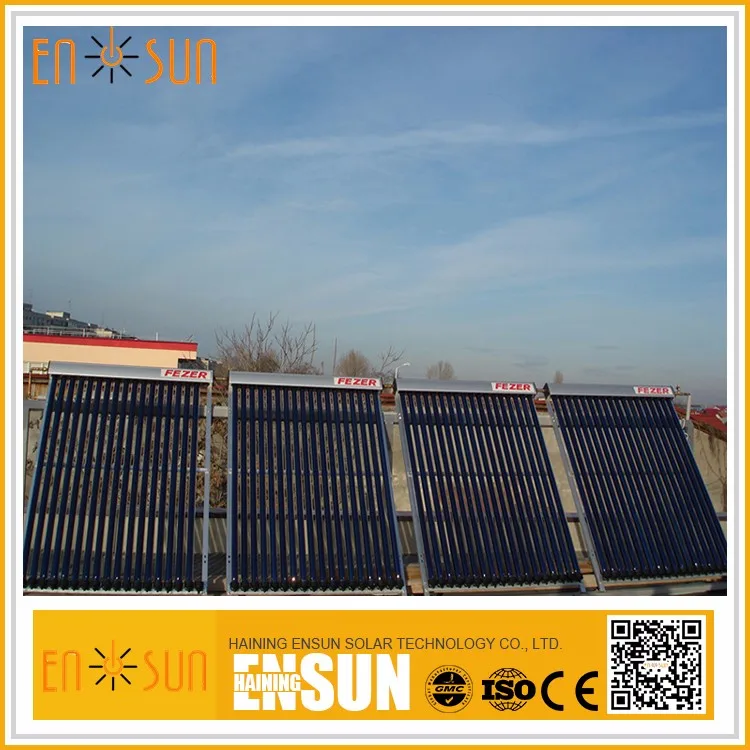 Установленные солнечные коллекторы тепловых труб