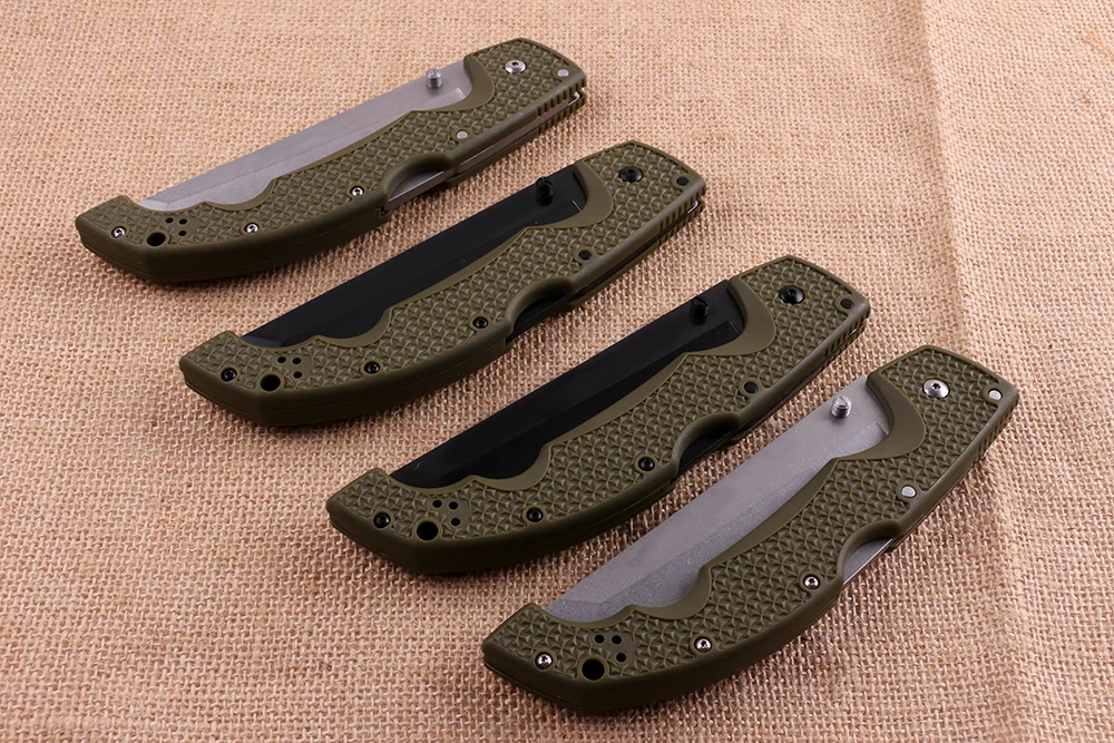 Stainless steel folding pocket knife outdoor knife with ABS and glass fiber handle