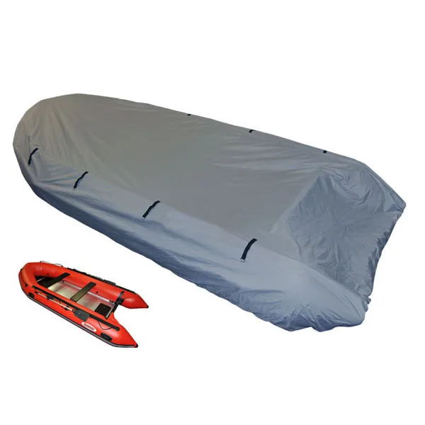 Deluxe Rigid inflatable heavy duty waterproof boat cover with full coverage design