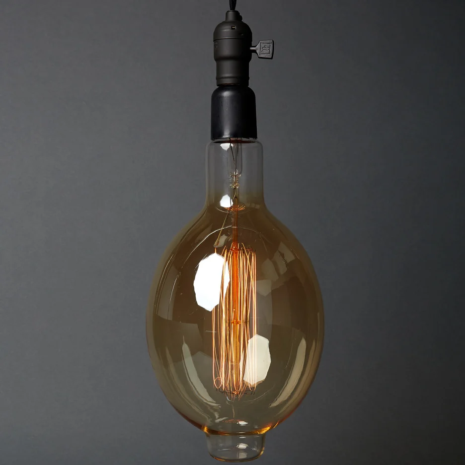 New Product Extra Large Size Vintage E27 40W 60W Edison Light Bulb Antique Oversized Incandescent Bulb BT180