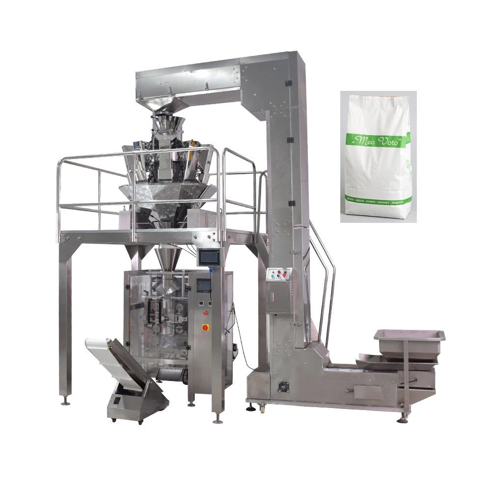 Chinese vertical automatic weighing food packaging machine price
