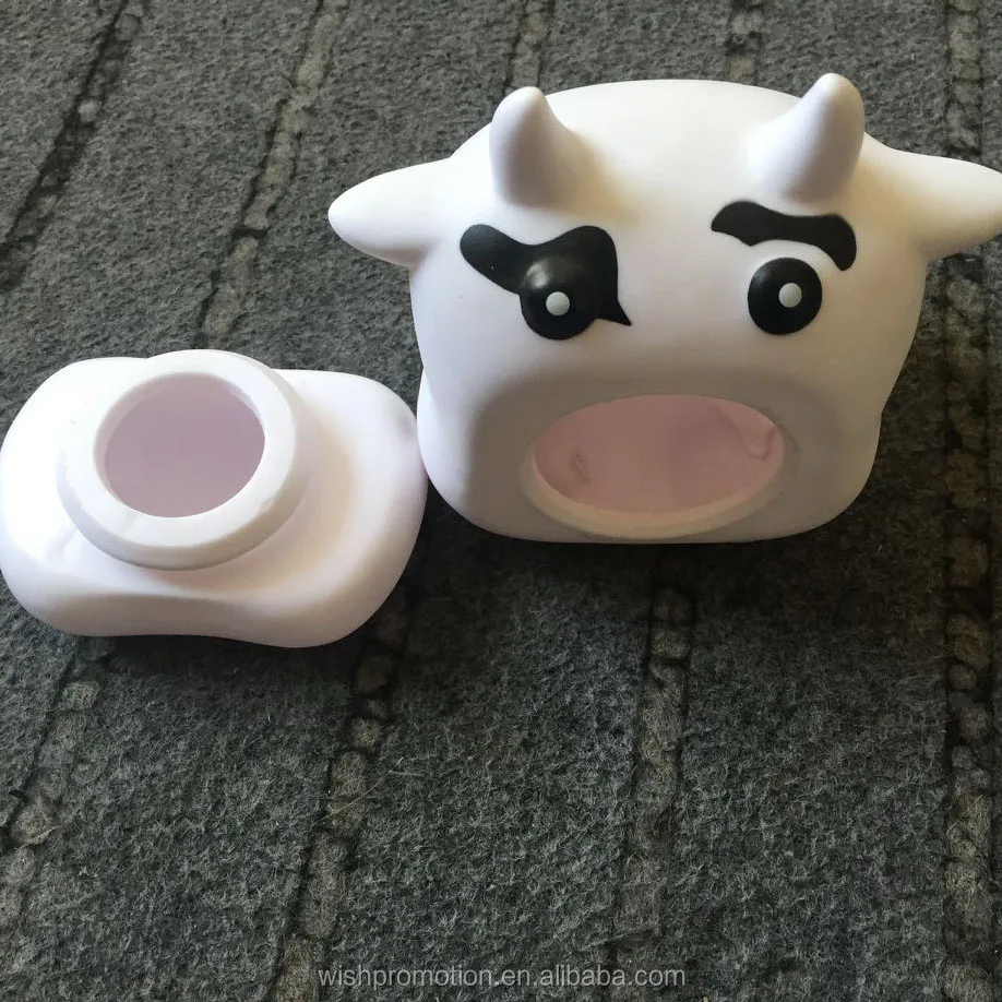 cow shape plastic piggy bank