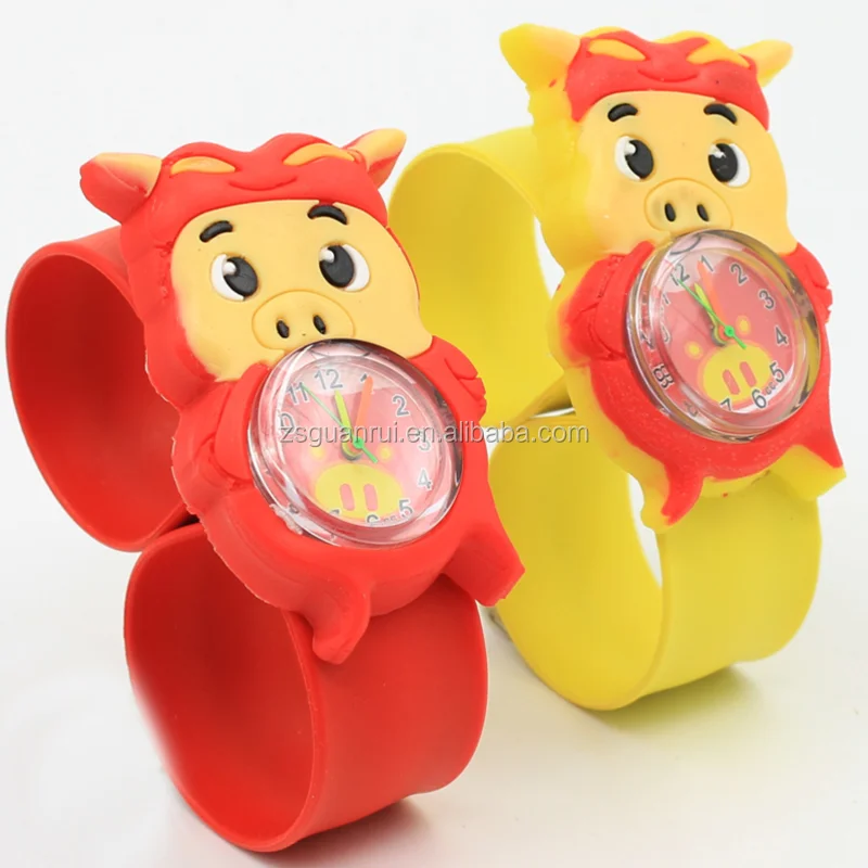 Wholesale Cheap 2017 China Factory New Fashion OEM Digital Smart Silicone Slap Wrist Watch For Kids With Your Own Design