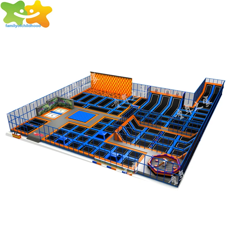 Commercial kids trampoline amusement equipment  trampoline parks for children play