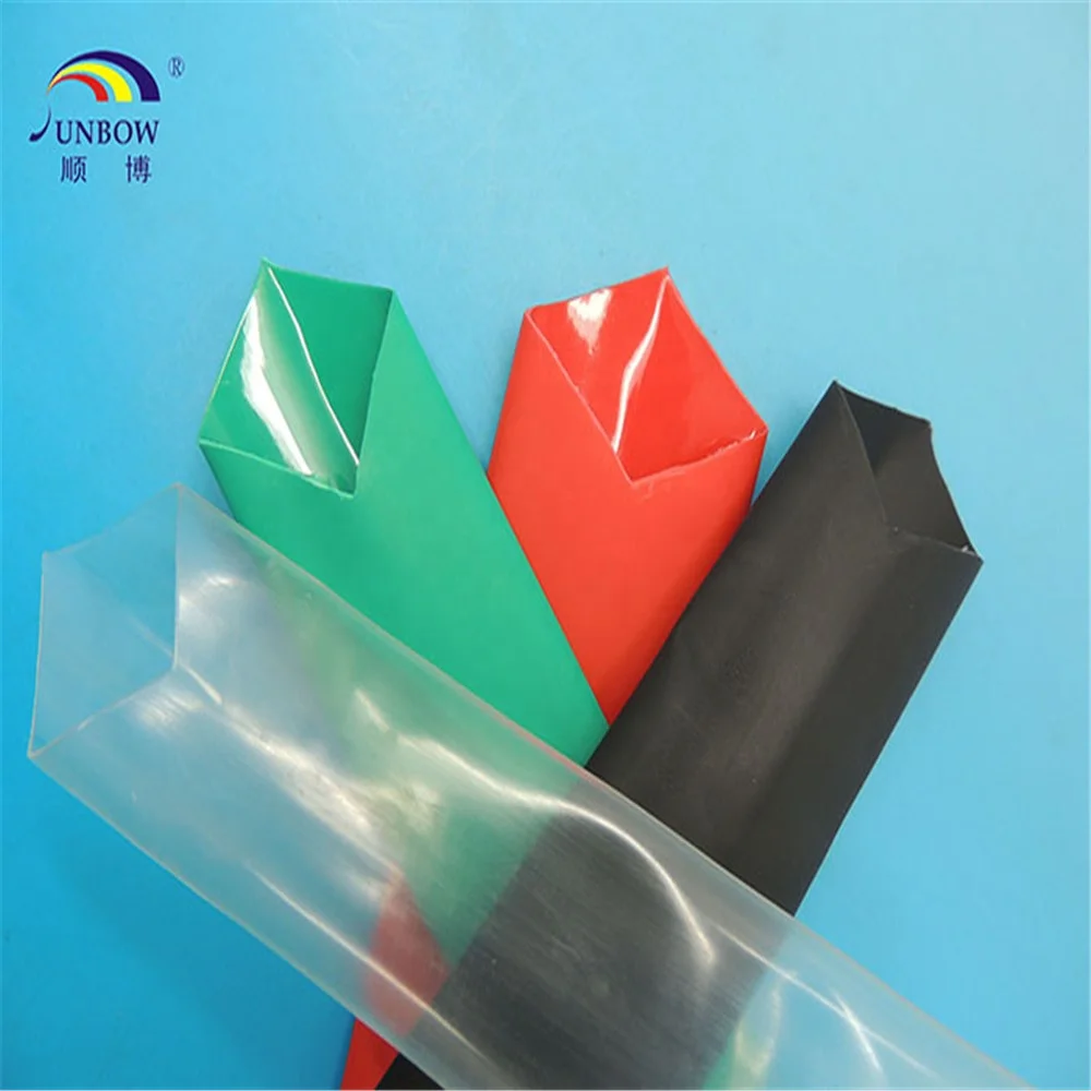 Цветная Изоляционная трубка, двойная настенная трубка, обмотка проводов, Полиэтиленовая термоусадочная трубка