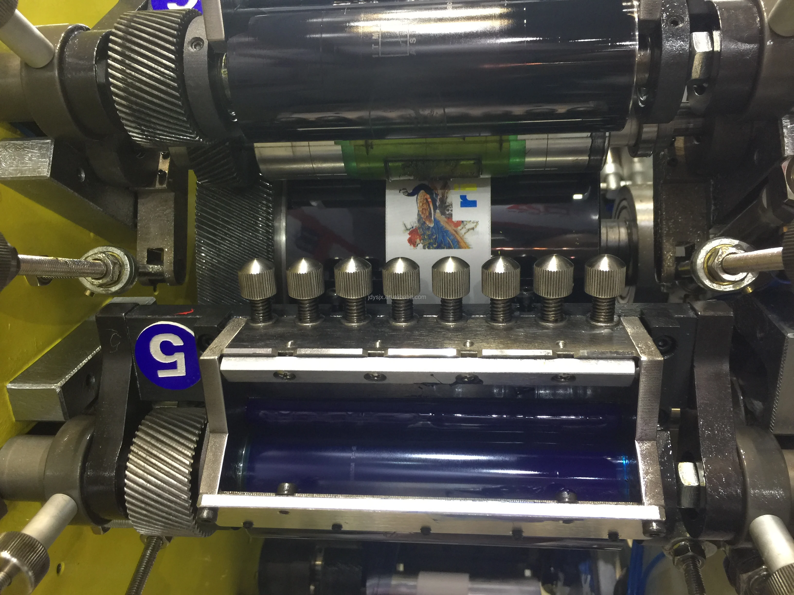 3 Colors Polyester/ Polyamide Label Flexo Printing Machine JR-1221 Flexographic Polyester Satin Ribbon Printing Machine Price